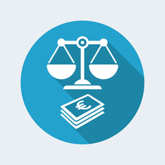 Legal remboursement concept in Euro