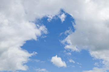 bule sky and white cloud