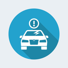 Alert for car glass broken