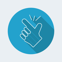 Obraz premium Hand in snapping gesture