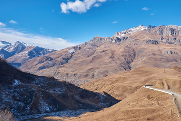 The road in the Caucasus