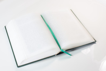 open book isolated on white background