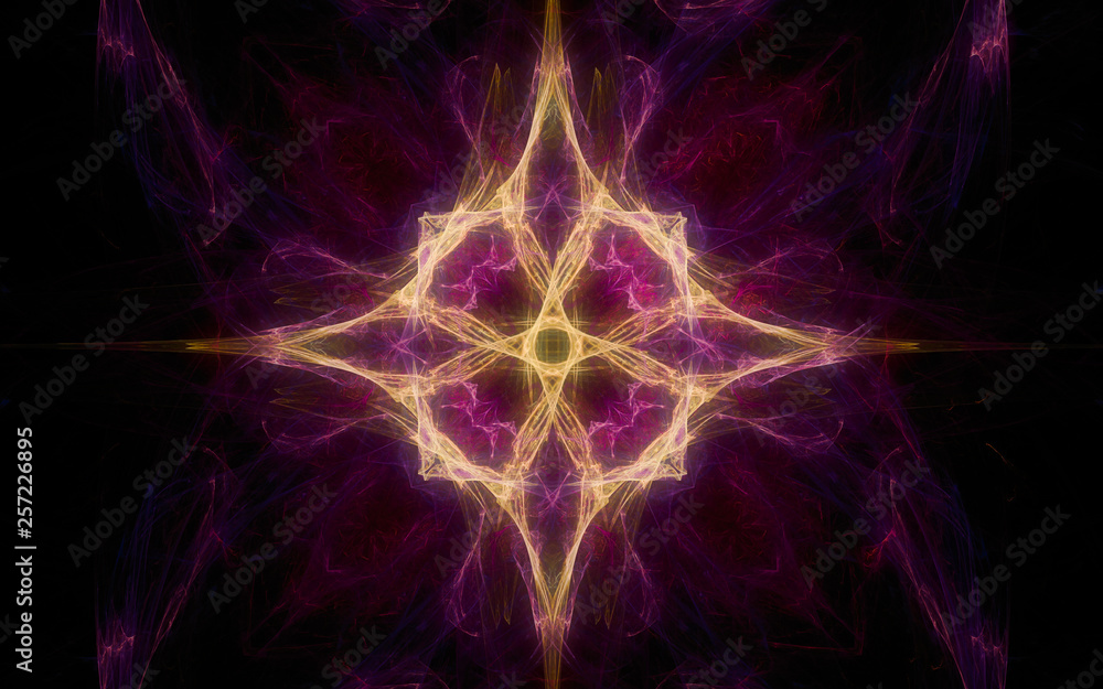 Fototapete digital generated image in the form of abstract geometric shapes of various shades and colors for us