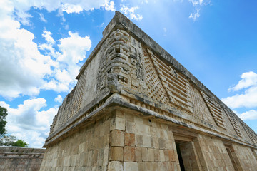 Details of Mayan Puuc Architecture Style - Uxmal. The word 'puuc' is derived from the Maya term for...