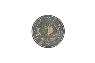 Commemorative 2 euro coin of Malta