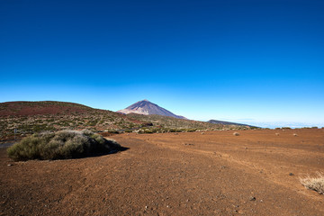 view of Teide volcano