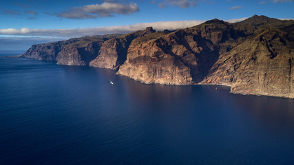 Fototapeta na wymiar aerial view on Los Gigantes Tenerife