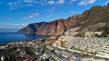 Fototapeta na wymiar aerial view on Los Gigantes Tenerife