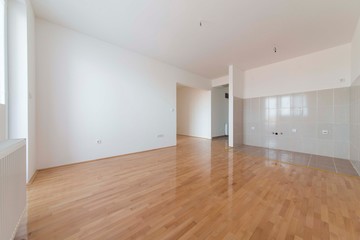  New apartement, empty room with door