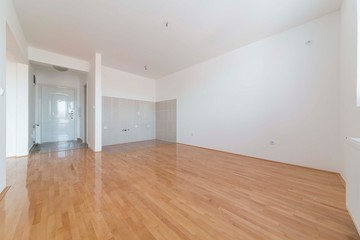 empty room with wooden floor