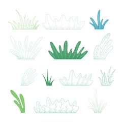 Vector set of grass for your design.