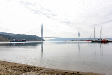Yavuz Sultan Selim Bridge in Istanbul Bosphorus