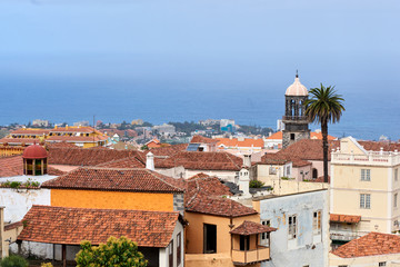 Obraz premium aerial view of Iglesia Santo Domingo Tenerife