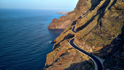 aerial view of punta del fraile tenerife