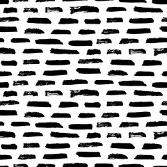Vector seamless pattern. Abstract hand drawn grunge ink texture