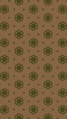 Ornate geometric pattern and two-tone abstract background