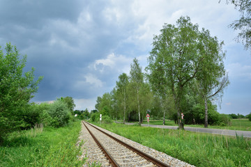 Bahngleise in Bayern