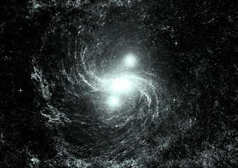 galaxy in a free space