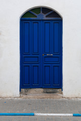 Double Blue Doorway Entrance in Essaouira Morocco