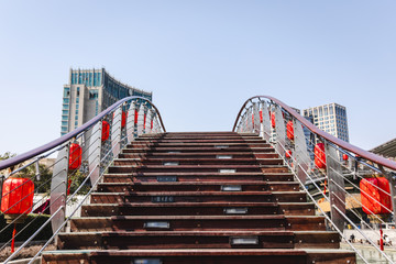 Escalier dans le Nouveau Suzhou - Chine 
