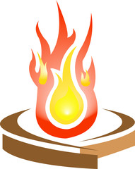 vector image of fire