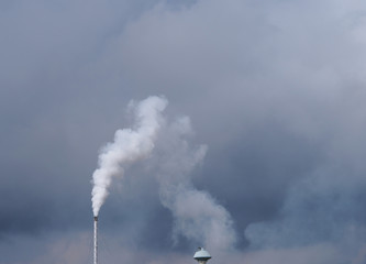 Chimney pollution air Industry