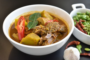 Bowl of Thai Fish Organs Sour Soup