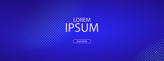 Fototapeta premium Abstract halftone pattern with gradients for banner, site, lending and social network covers. Vector illustration