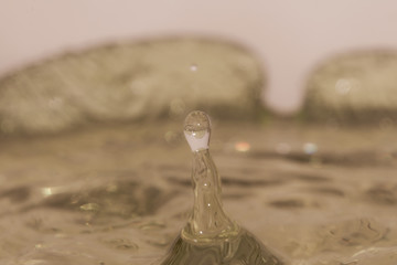 Drop of water background.