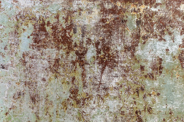 Old Damaged Rusty Metal Plate