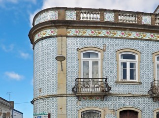 Sightseeing with historic buildings in Beja in Portugal