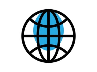 globe filled vector icon