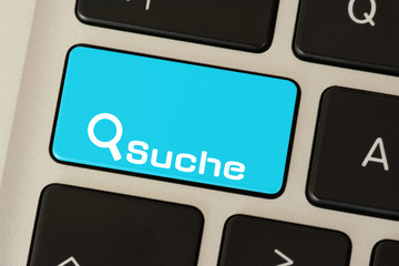 Ein Computer und eine Suche Taste für Suchmaschine