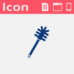 toilet brush vector icon