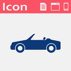 Vector icon of cabriolet