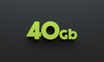 Ultra Pack green letters. 40Gb.