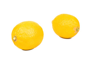 Two lemon fruits