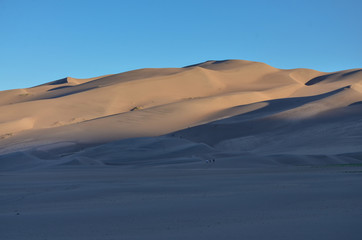 Fototapeta na wymiar High Dune in Great Sand Dunes National Park and Preserve at sunrise (Saguache county, Colorado, USA)
