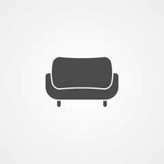 Sofa vector icon sign symbol
