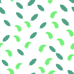 Leaves Seamless vector Pattern. Flat style floral Background