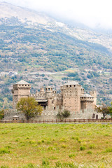 Fototapeta na wymiar Fenis Castle, Valle d'aosta, Italy