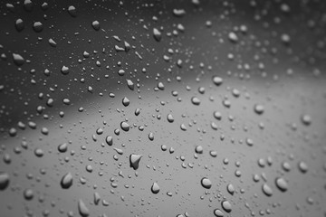 Water Droplets of Windshield