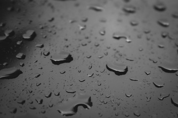 Water Droplets of Windshield