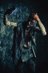 selfie and zombie