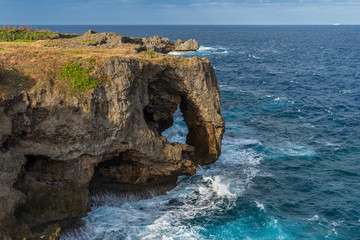 Fototapeta na wymiar Manzamo Cape in Okinawa