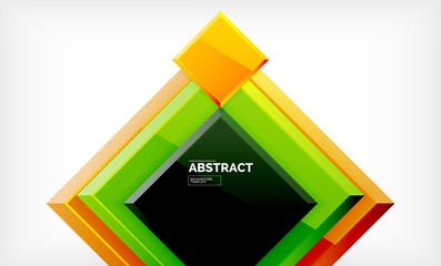 Square geometrical background