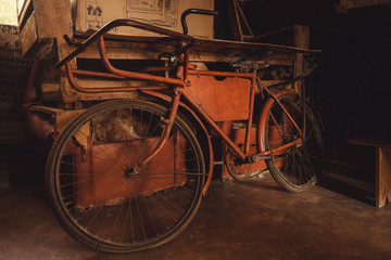 Fototapeta na wymiar Lake Malawi Post Office and Delivery Bicycle 