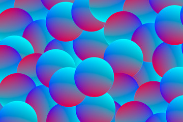 Colorful geometric gradient background. Abstract texture with spheres