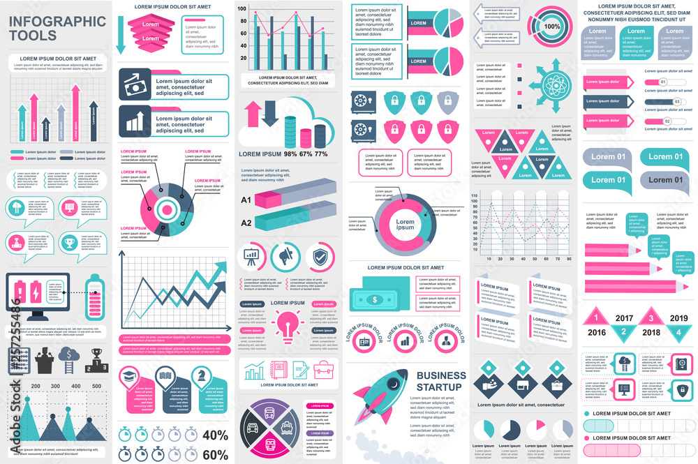 Aufkleber infographic elements data visualization vector design template. can be used for steps, options, busi