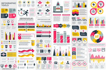 Infographic elements data visualization vector design template. Can be used for steps, options, business processes, workflow, diagram, flowchart concept, timeline, marketing icons, info graphics.
